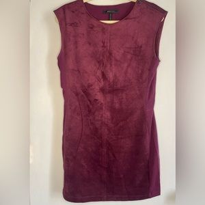 Burgundy velvet dress